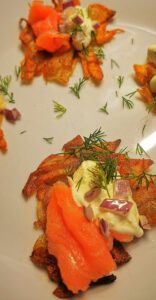 Rarakor met zalm